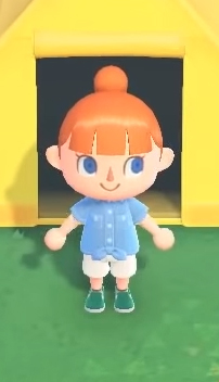 animal crossing clothes blue bow shirt