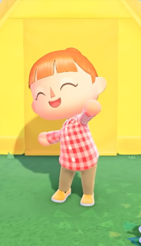 animal crossing clothes red plaid shirt