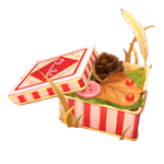 autumn cookie tin