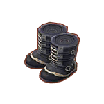 black steampunk boots