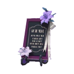 lily wedding sign
