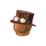 red steampunk top hat