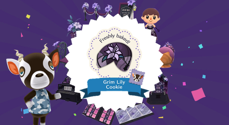animal crossing pocket camp grim lily cookie