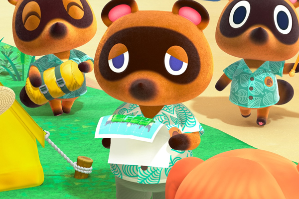 animal crossing new horizons nook holding map